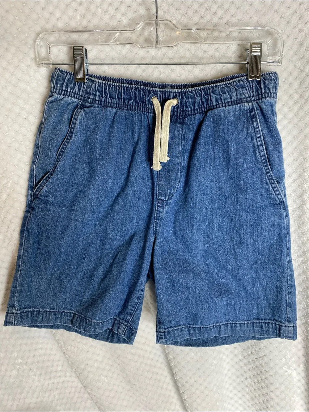 Old Navy Blue Denim Drawstring Jean Denim Jorts Shorts
